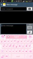 GO Keyboard indah pink screenshot 2