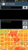 GO клавиатуры Оранжевый скриншот 3