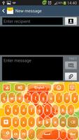 GO Keyboard Orange screenshot 1