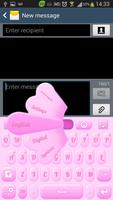 GO Keyboard Pink Bubblegum پوسٹر