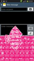 GO Keyboard Pink Star ポスター