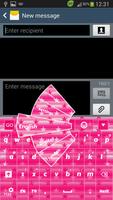 GO Keyboard Pink Star الملصق