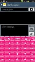 GO Keyboard Pink Star screenshot 1