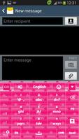 GO Keyboard Pink Star screenshot 2