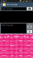 GO Keyboard Pink Star screenshot 3