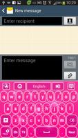 GO Keyboard Pink Stars screenshot 2