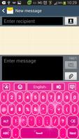 GO Keyboard Pink Stars screenshot 3