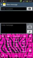 GO Keyboard Pink Zebra اسکرین شاٹ 3