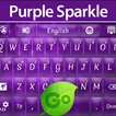GO Keyboard Purple Sparkle