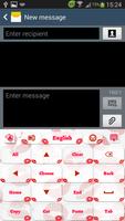 GO Keyboard Sweet Kiss captura de pantalla 3