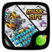 Music Life GO Keyboard theme