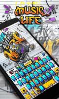Music Life GO Keyboard theme постер