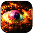 Burning Eye Keyboard Zeichen
