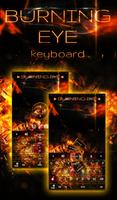 Burning Eye Keyboard Plakat