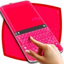 Hot Pink Hearts Keyboard Theme APK