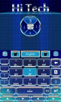 Hi Tech Keyboard Theme & Emoji capture d'écran 2