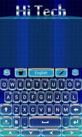Hi Tech Keyboard Theme & Emoji capture d'écran 3