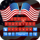 American Keyboard Theme(US Flag) icône