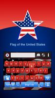 American Keyboard Theme(US Flag) Affiche