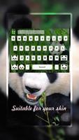 Cute Panda Keyboard Theme Cartaz