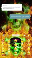 Hell Skull Fire Keyboard Theme imagem de tela 1