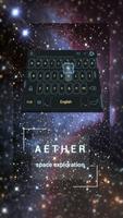 Galaxy Space Keyboard Theme Affiche