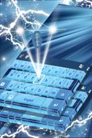 Ice Blue Keyboard poster