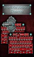 Iron Emoji keyboard Theme poster