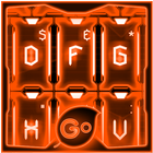 GO Keyboard Orange Tech Theme ícone