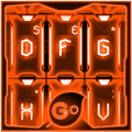GO Keyboard Orange Tech Theme