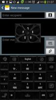 GO Keyboard Black Stone Theme ảnh chụp màn hình 3