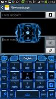 GO Keyboard Blue Tech Theme capture d'écran 2