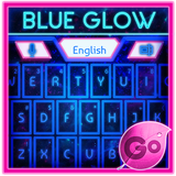 GO Keyboard Blue Glow Theme biểu tượng
