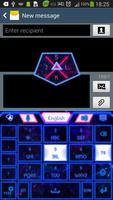 GO Keyboard Blue Glow Theme ảnh chụp màn hình 2