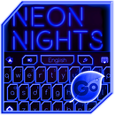 GO Keyboard Blue Neon Theme APK