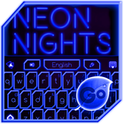 GO Keyboard Blue Neon Theme アイコン