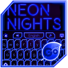 GO Keyboard Blue Neon Theme biểu tượng