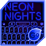 GO Keyboard Blue Neon Theme biểu tượng