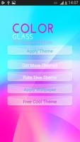 GO Keyboard Color Glass Theme Affiche