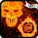 GO Keyboard Fire Skull Theme APK