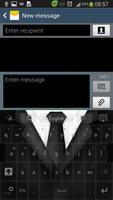Gentleman Black Suit Keyboard capture d'écran 1