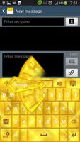 GO Keyboard Gold Glow Theme capture d'écran 2