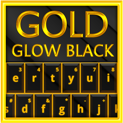 Gold Glow Black Keyboard Theme