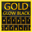 Gold Glow Black Keyboard Theme