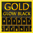 Gold Glow Black Keyboard Theme APK