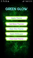 GO Keyboard Green Glow Theme скриншот 1