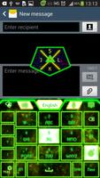 GO Keyboard Green Glow Theme скриншот 2