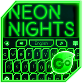 GO Keyboard Green Neon Theme icône