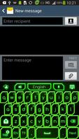 GO Keyboard Green Neon Theme Screenshot 1