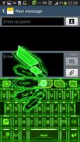 GO Keyboard Green Tech Theme ảnh chụp màn hình 2